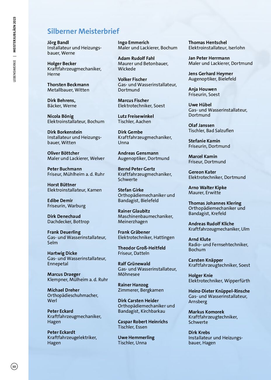 Handwerkskammer dortmund lebenswerke jubilare 2012 2024 es - Seite 10
