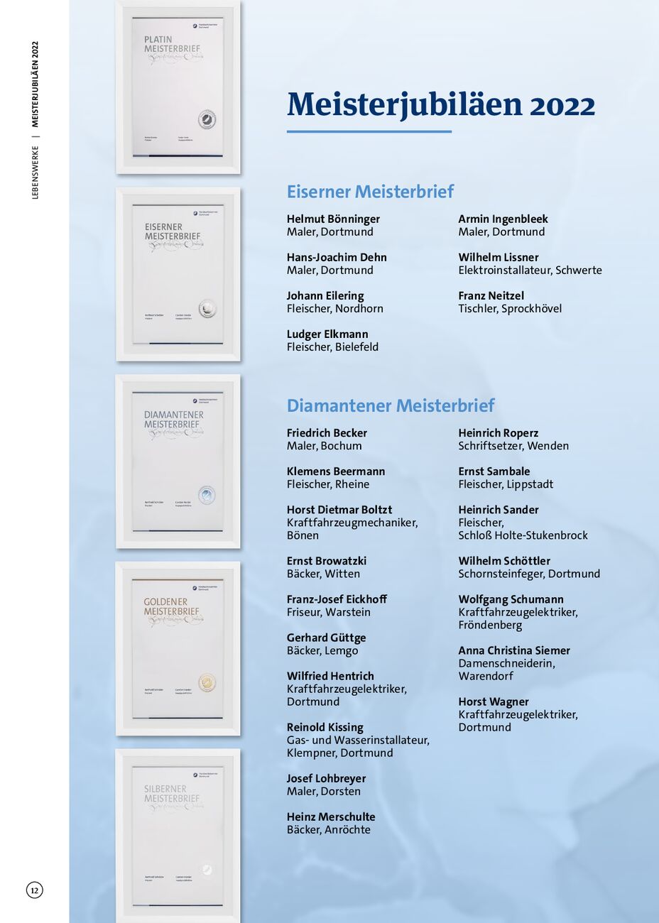 Handwerkskammer dortmund lebenswerke jubilare 2012 2024 es - Seite 12