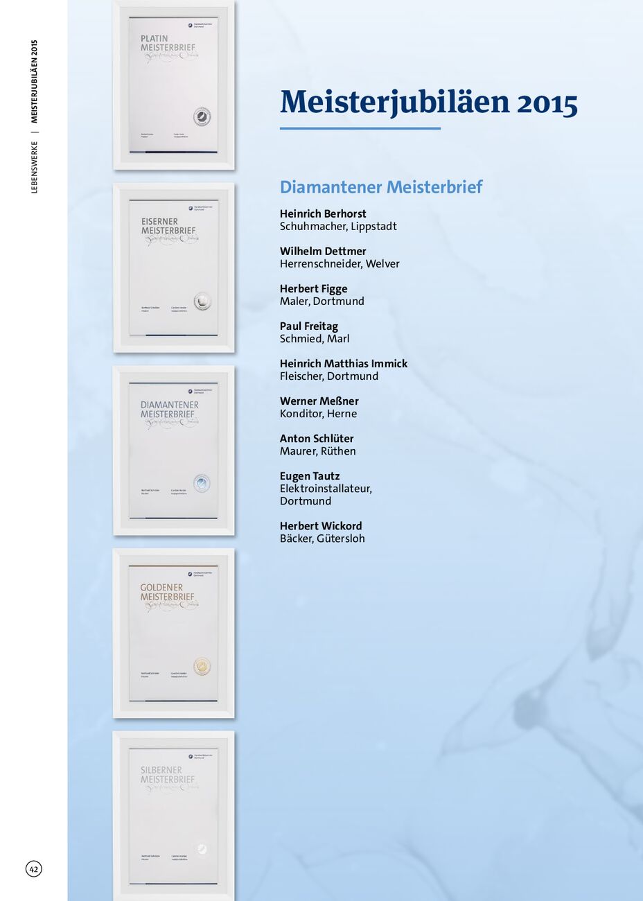 Handwerkskammer dortmund lebenswerke jubilare 2012 2024 es - Seite 42