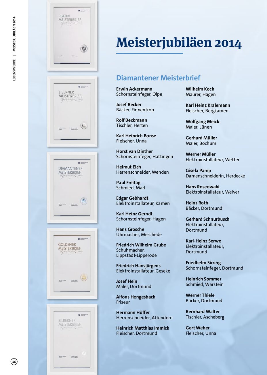 Handwerkskammer dortmund lebenswerke jubilare 2012 2024 es - Seite 46